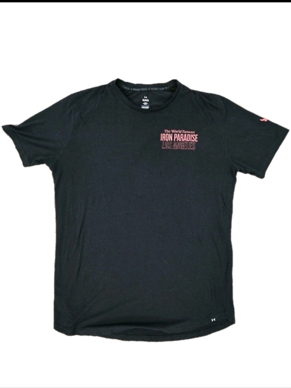 Under Armour Project Rock Iron Paradise Los Angeles T-Shirt Men’s Large Blk GUC